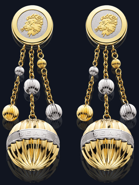 Chandelier Earrings with Astrological Sign LE-TT