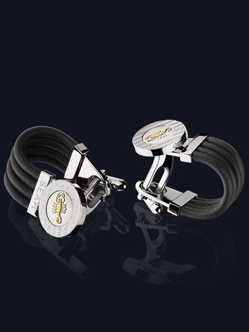 Leather Astrological Sign Cufflinks CL-SS